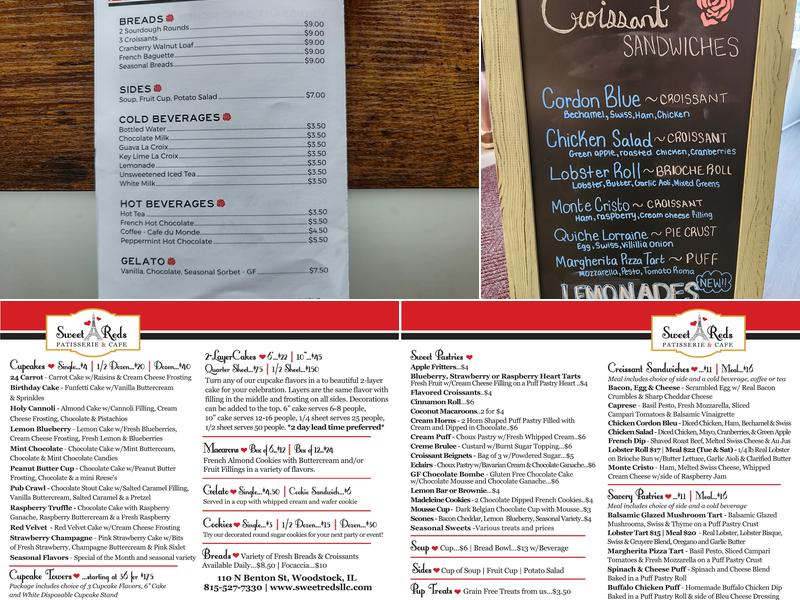 La vie en Rose Patisserie & Cafe Menu