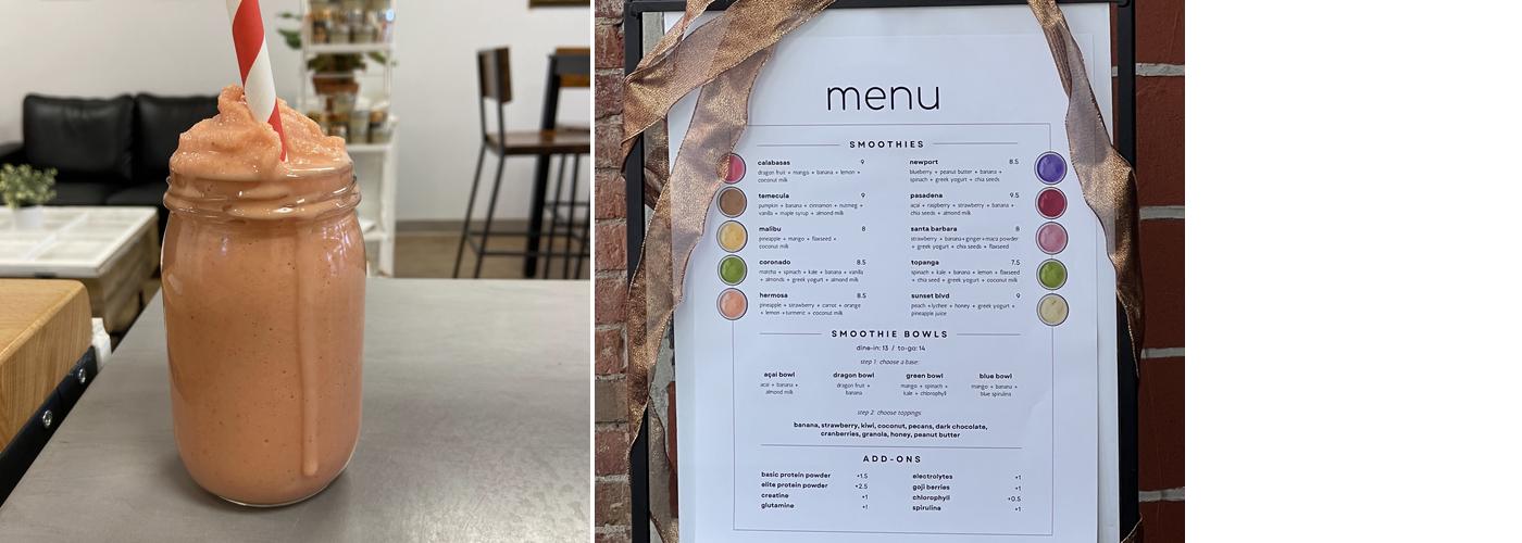 Parched Menu