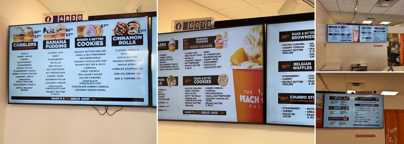 The Peach Cobbler Factory Menu