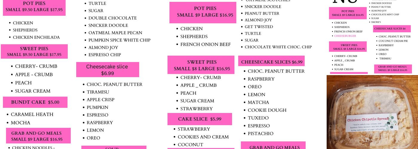 Tastefully Indiana Menu