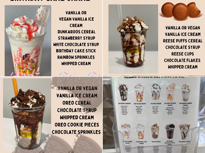 Taylor's Cereal Bowl Kitchen Menu