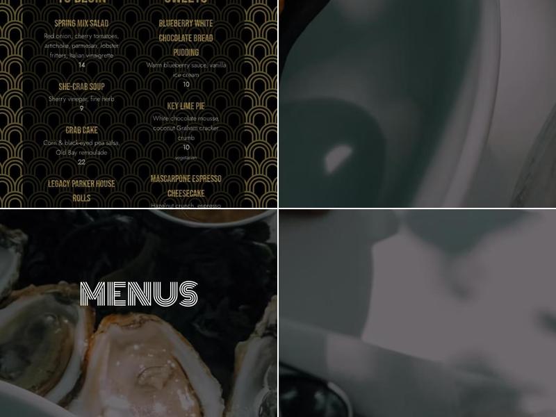 OUTCAST fish & oyster bar Menu