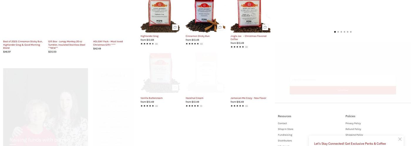 Jumpy Monkey Coffee Roasting Co. Menu