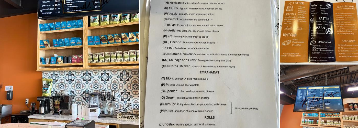 Kolaches And Coffee Menu