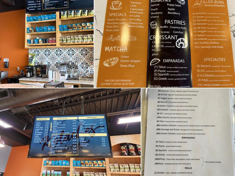 Kolaches And Coffee Menu