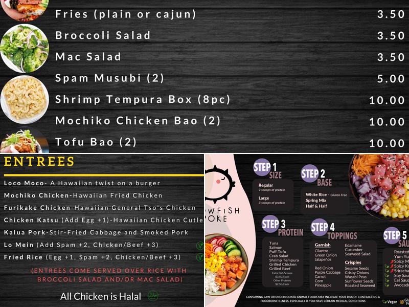 Blowfish Poke & Grill Menu
