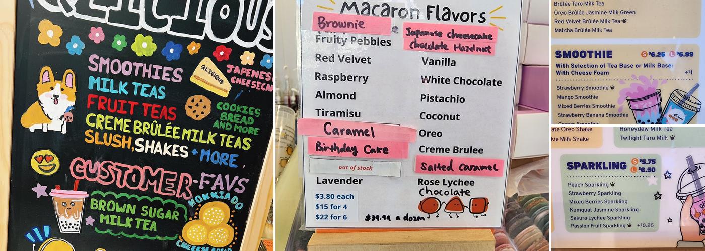 Qlicious Bubble Tea & Pastries (OTR) Menu