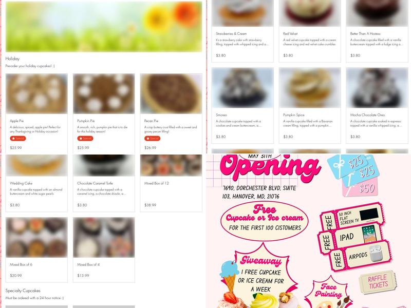 Lil' Cakes & Creamery Menu