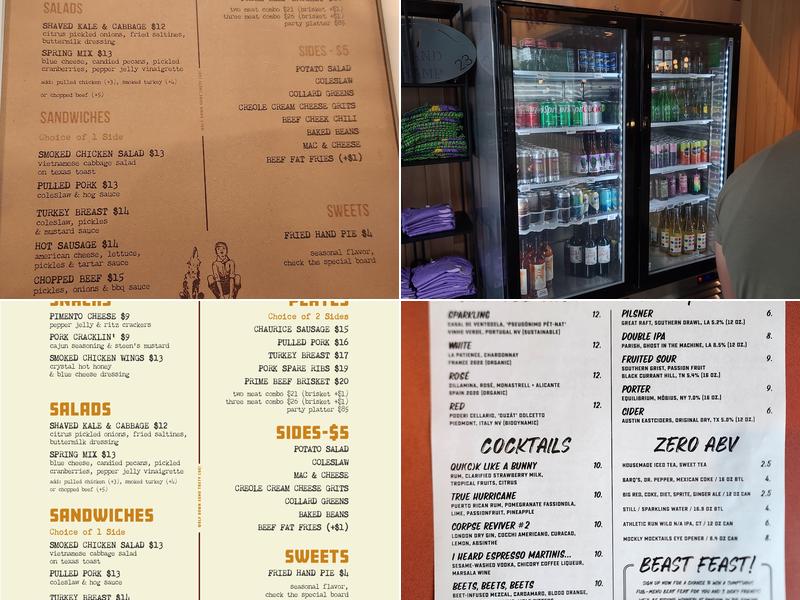 Devil Moon Barbecue Menu