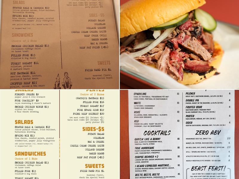 Devil Moon Barbecue Menu
