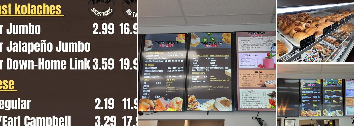 Tasty Creme Donuts Menu