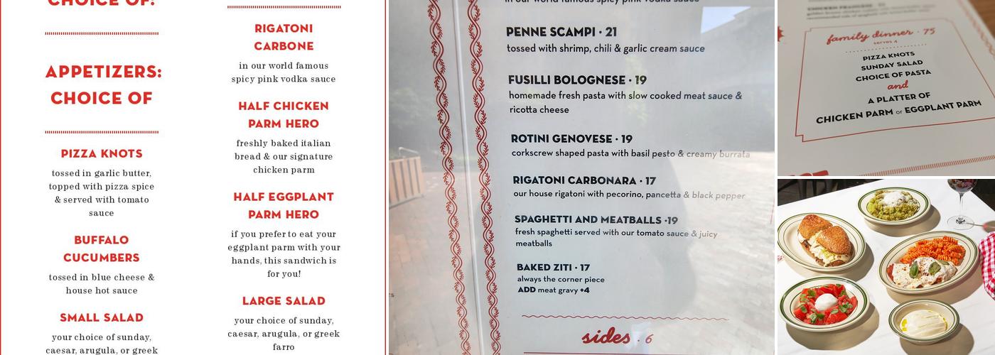 Parm Menu