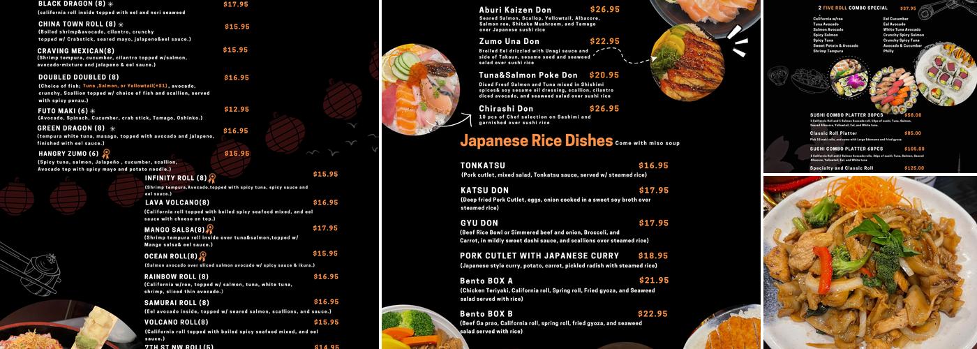 ZumoThai Menu