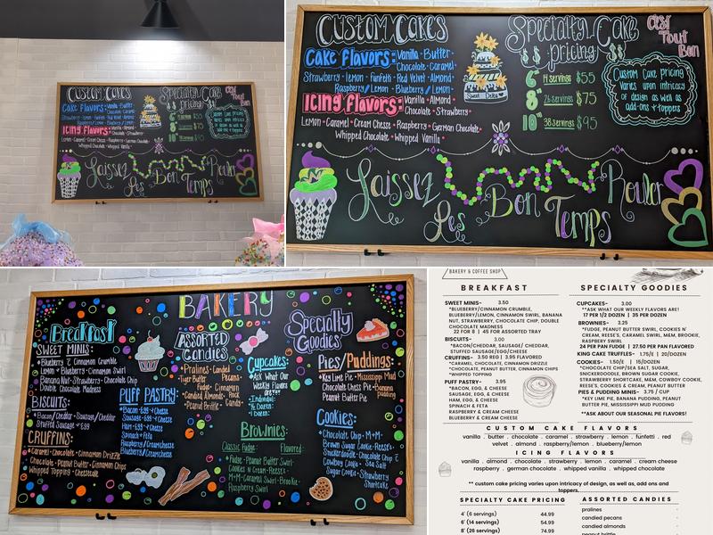 Sweet Delta Bakery & Coffee Shop Menu