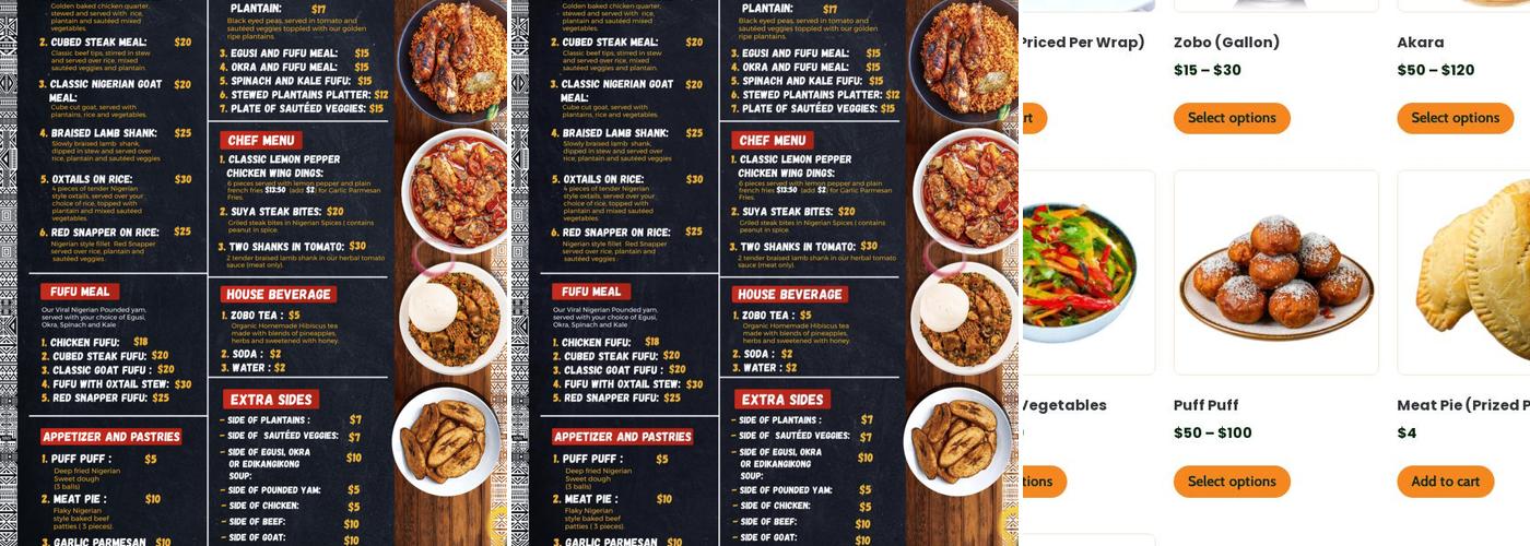 Fork In Nigeria-Curbside Menu