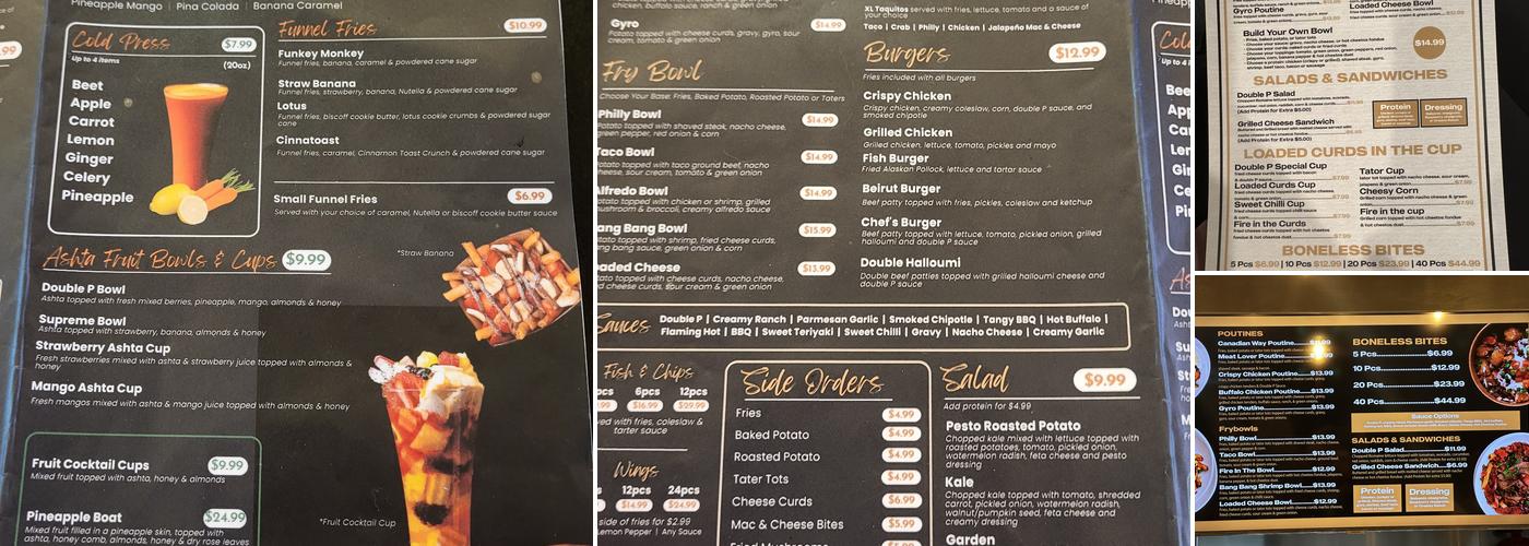 Potato Pit & Juice Bar Menu