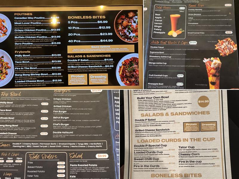 Potato Pit & Juice Bar Menu