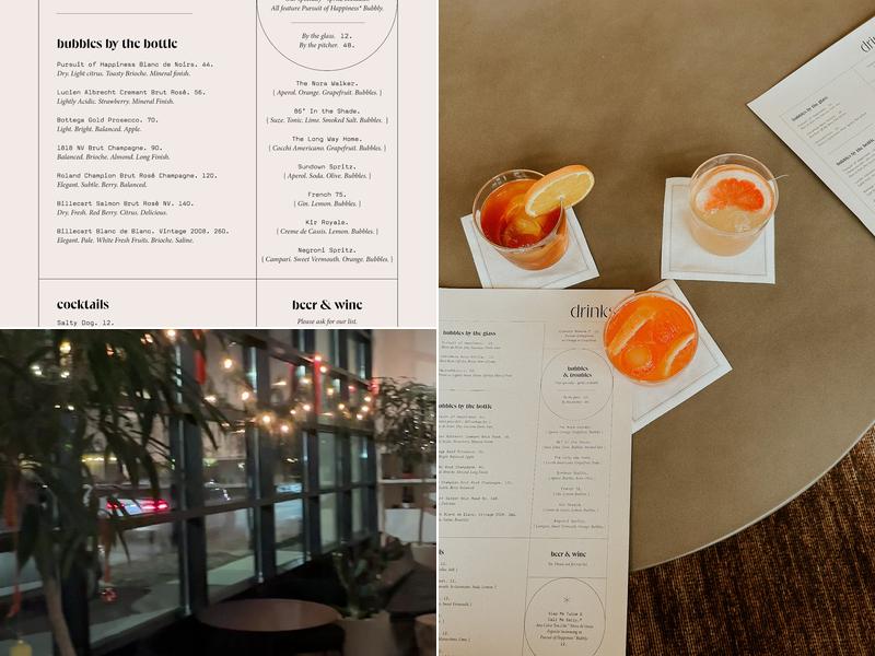 Pursuit of Happiness Co. Menu