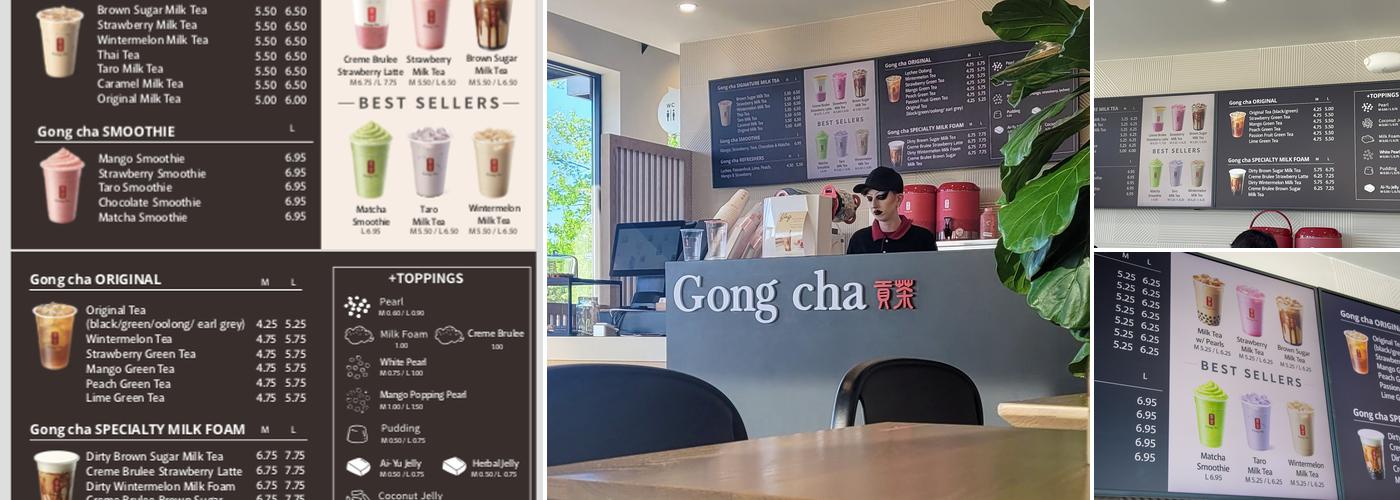Gong cha Menu
