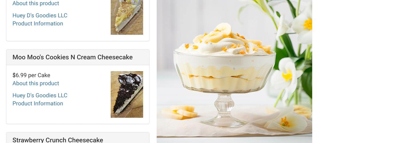 Huey D's Goodies (Production Kitchen) Menu