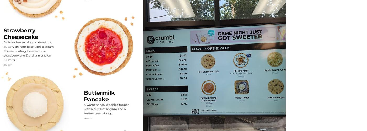 Crumbl - Waterford Menu