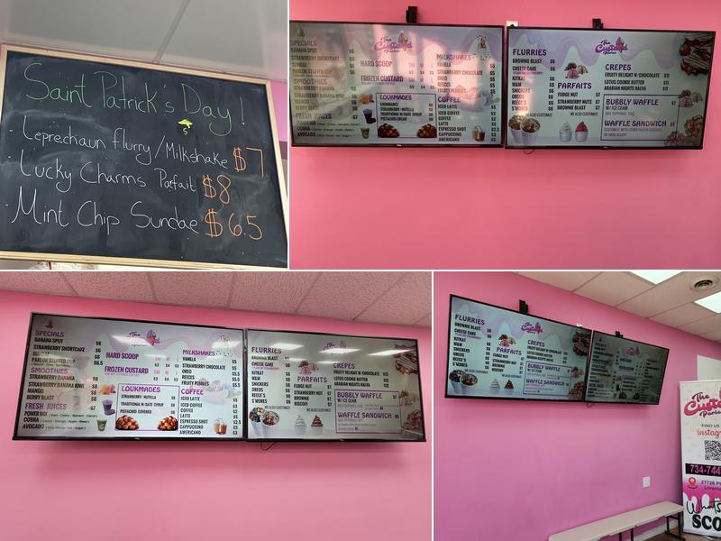 The Custard Parlor Menu