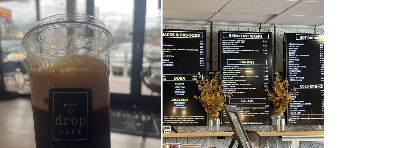 Drop Cafe Menu