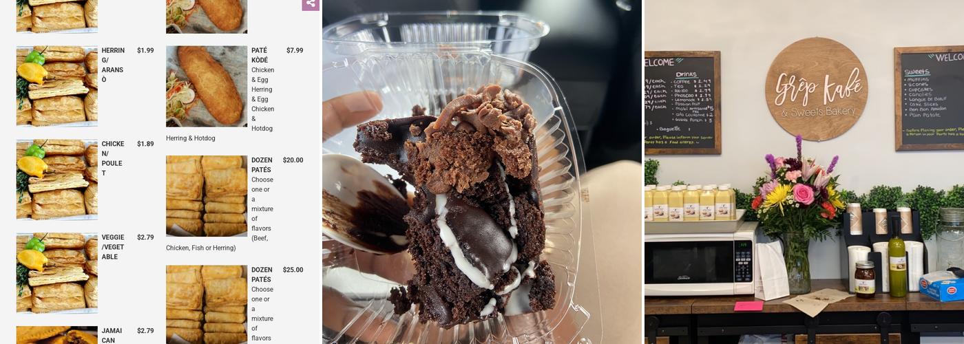 Grêp Kafé & Sweets Bakery Menu