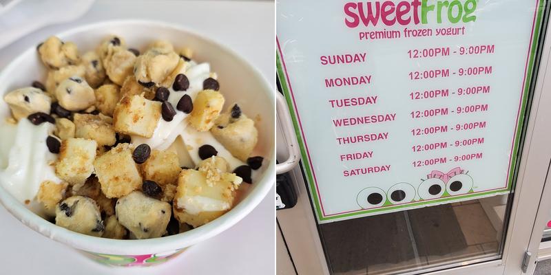 sweetFrog Menu