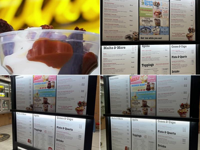 Andy's Frozen Custard Menu