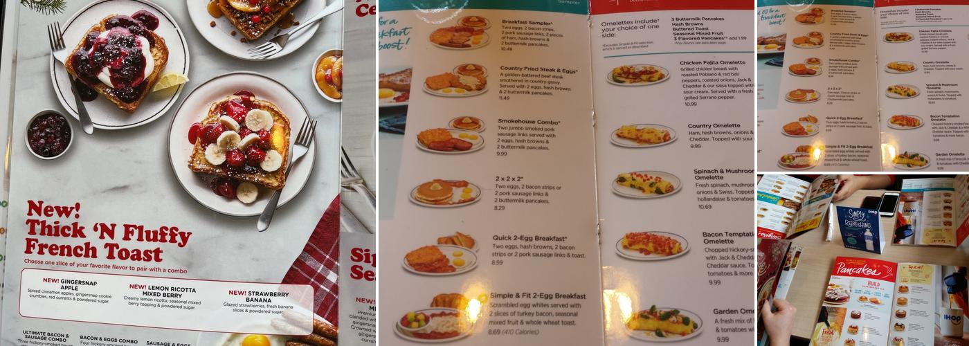 IHOP Menu