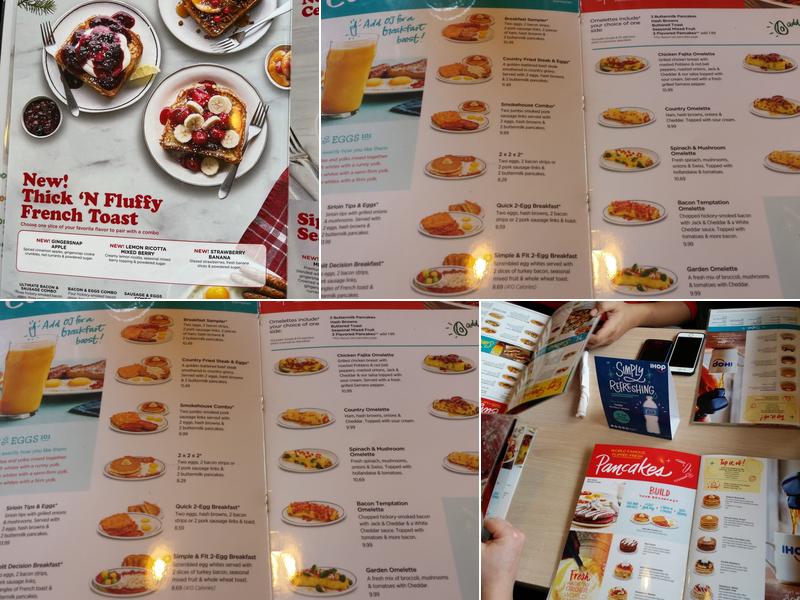 IHOP Menu