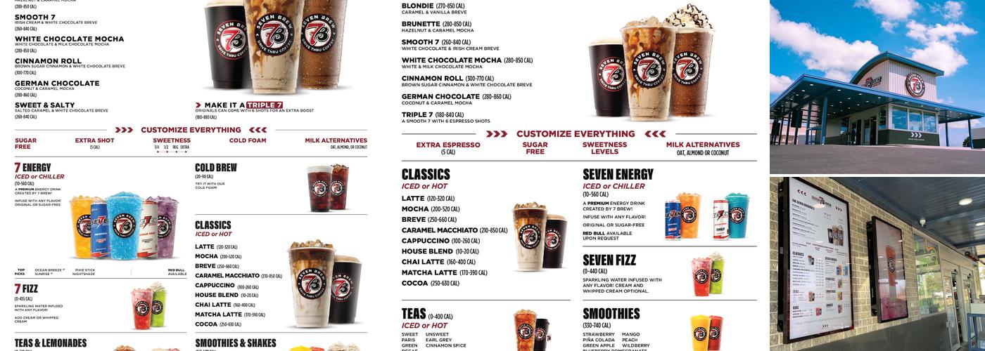 7 Brew Coffee Menu