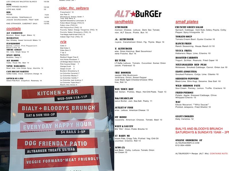 ALTBuRGEr Menu
