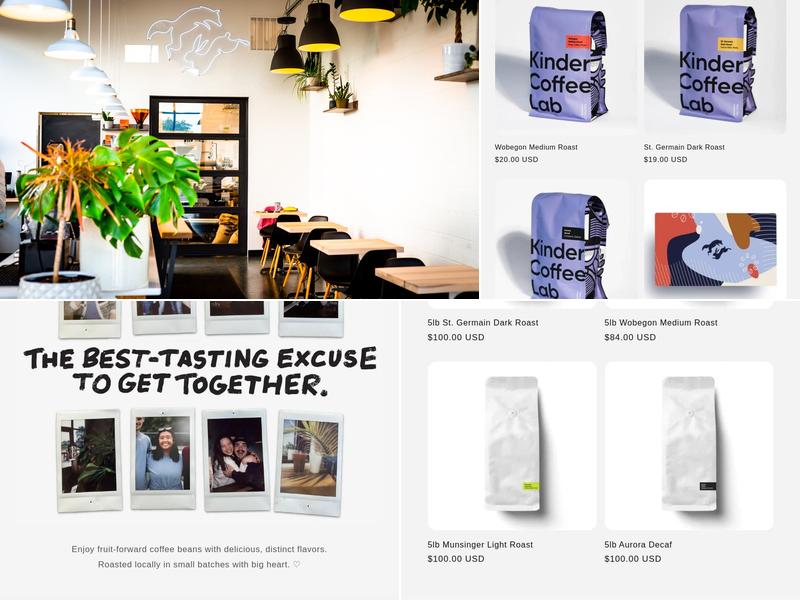 Kinder Coffee Lab Menu