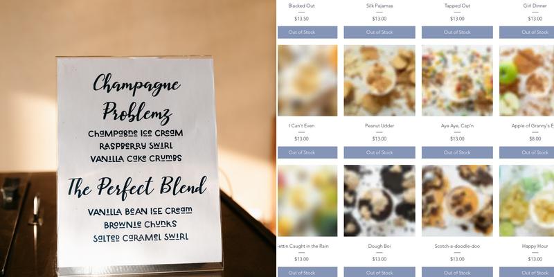 A to Z Creamery Menu