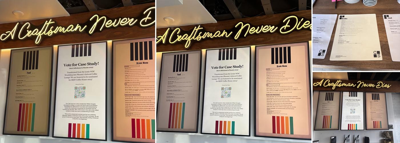 Case Study Coffee Lounge Menu