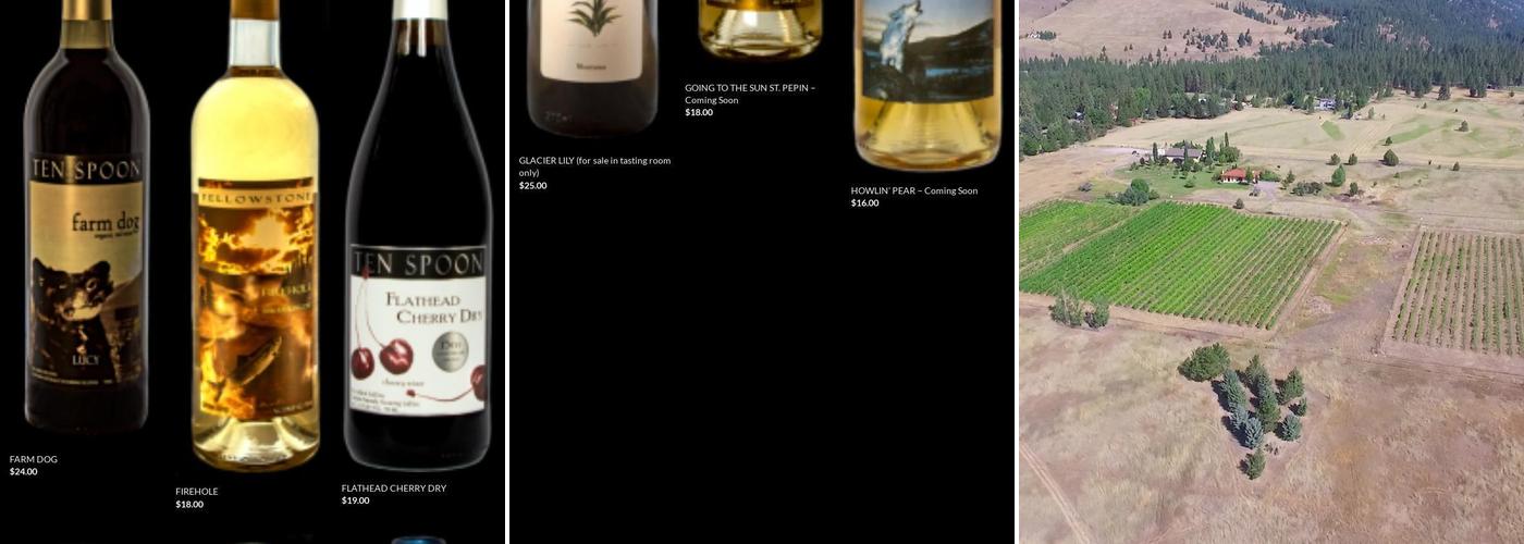 Ten Spoon Vineyard and Winery Menu