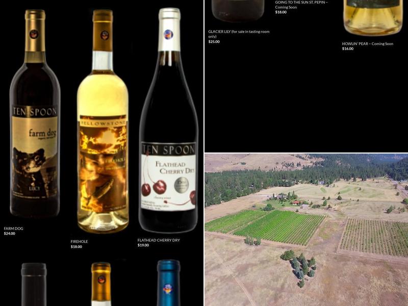 Ten Spoon Vineyard and Winery Menu