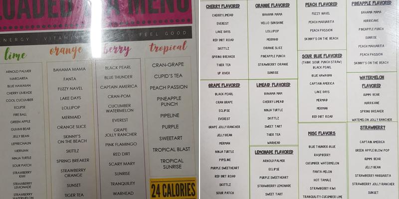 Biloxi Nutrition Menu