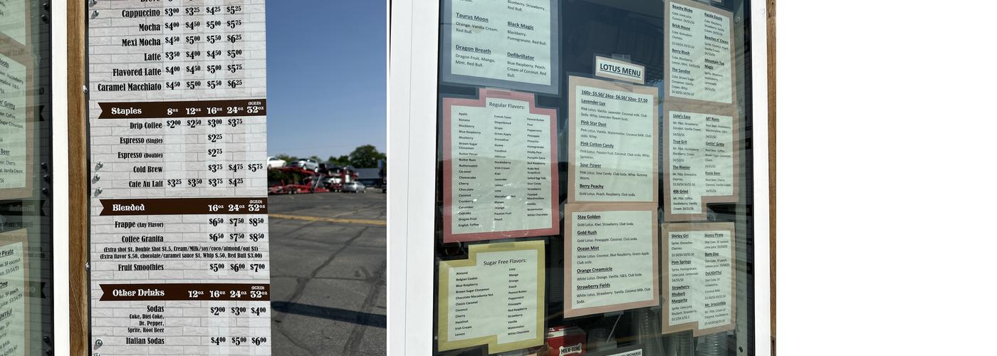 Grit n Grind Menu