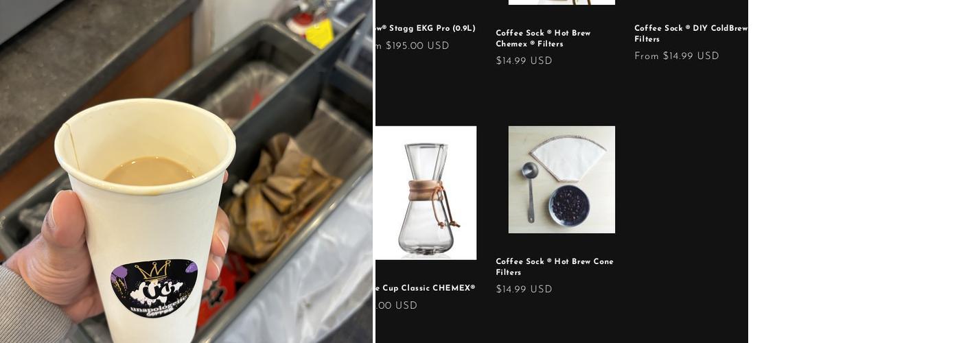 Unapologetic Coffee Menu