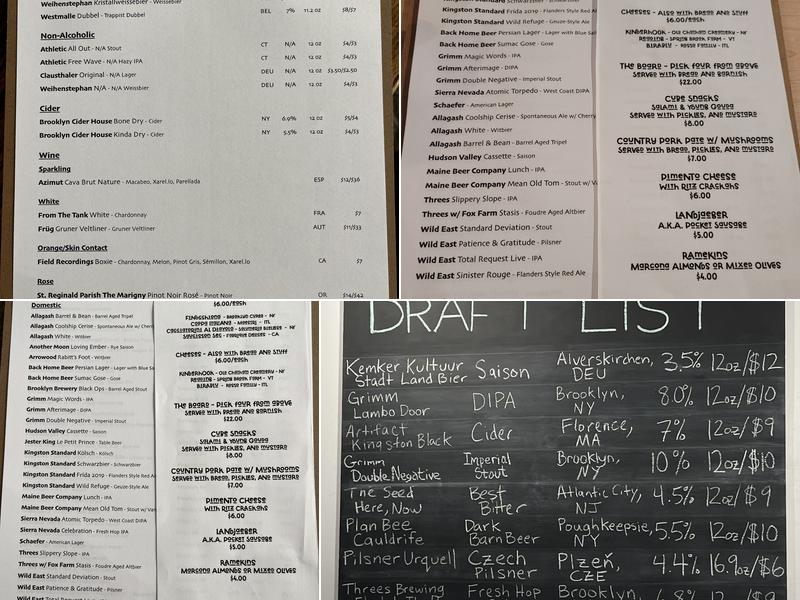 Here Coffee + Beer Menu