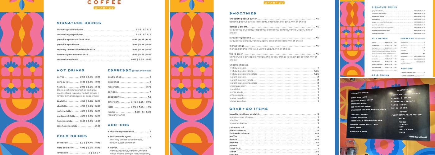 Batch Coffee Oakdale Commons Menu