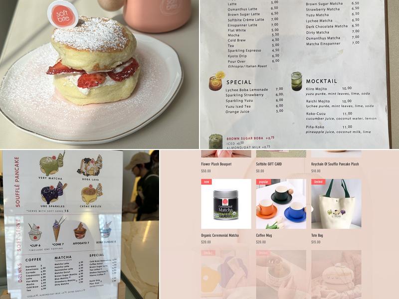 Softbite | Soufflé Pancakes Menu