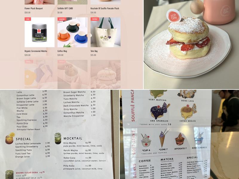 Softbite | Soufflé Pancakes Menu