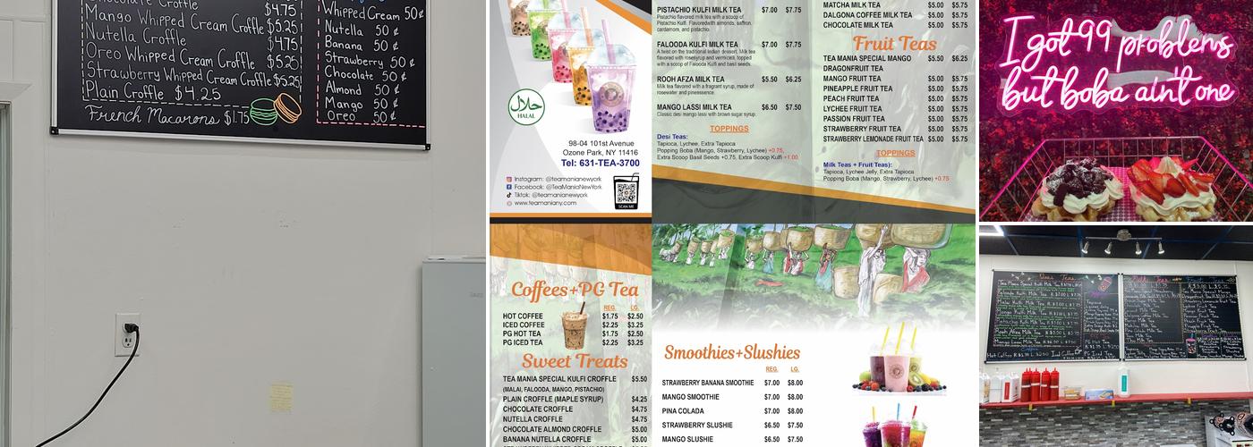 Tea Mania New York Menu