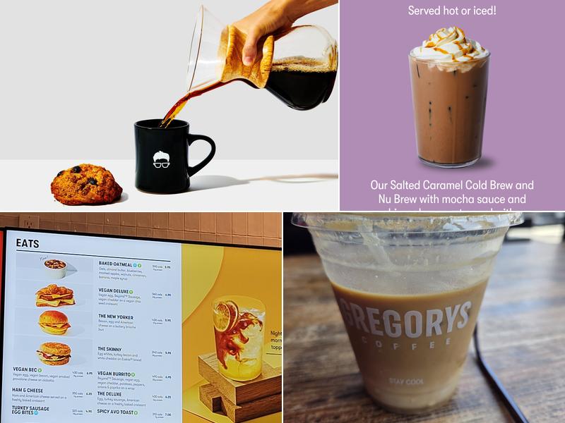 Gregorys Coffee Menu