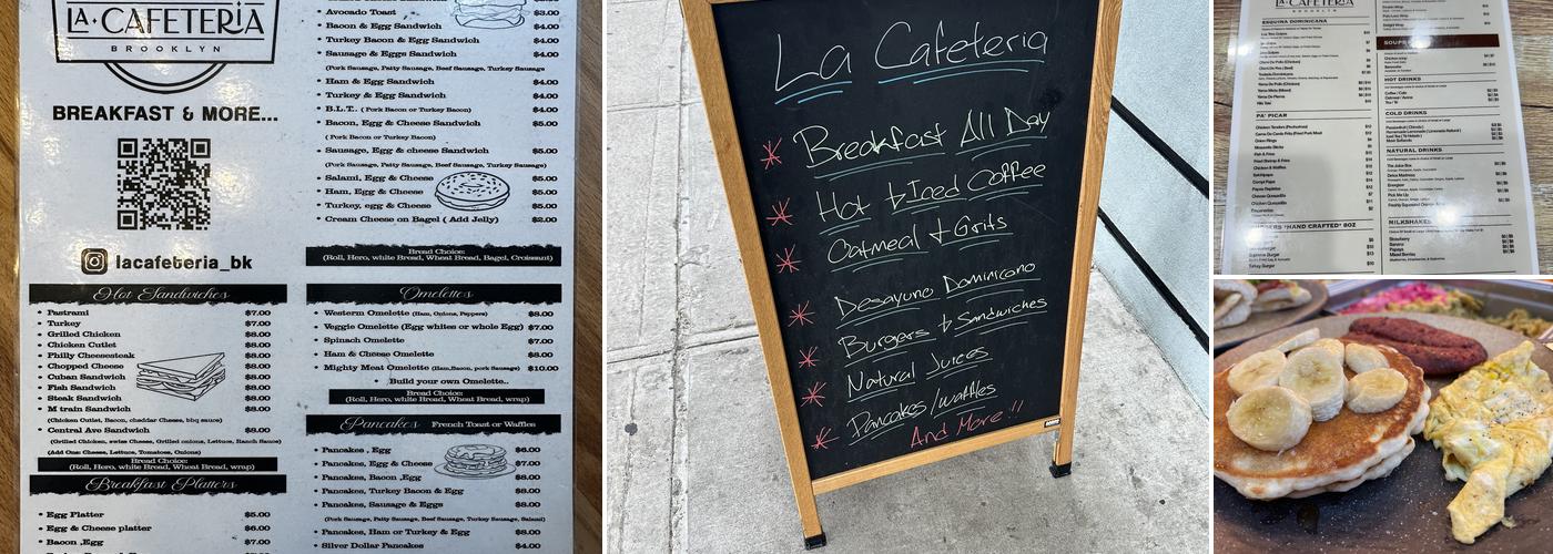 La Cafeteria Bk Menu