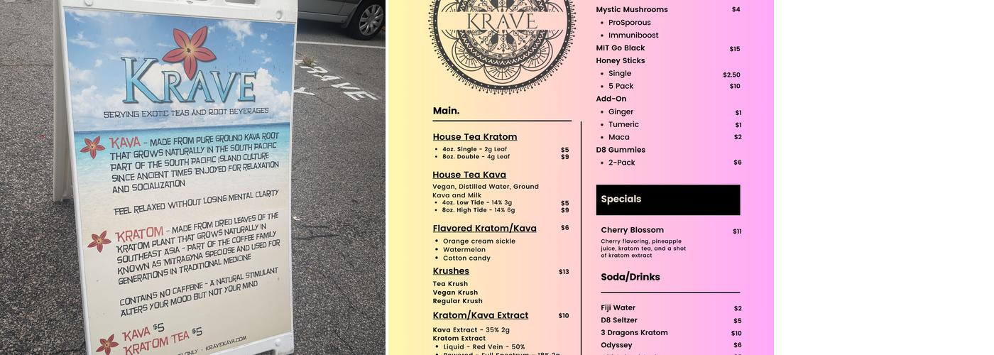 Krave Menu
